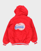 Vintage 90's Reebok LA Clippers NBA Hooded Jacket - M