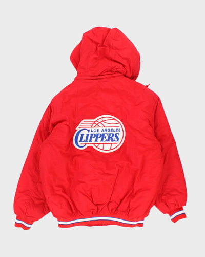 Vintage 90's Reebok LA Clippers NBA Hooded Jacket - M