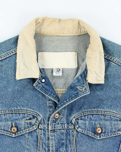 Vintage 2000's Diesel Light Wash Boxy Denim Jacket - L