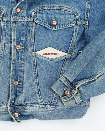 Vintage 2000's Diesel Light Wash Boxy Denim Jacket - L