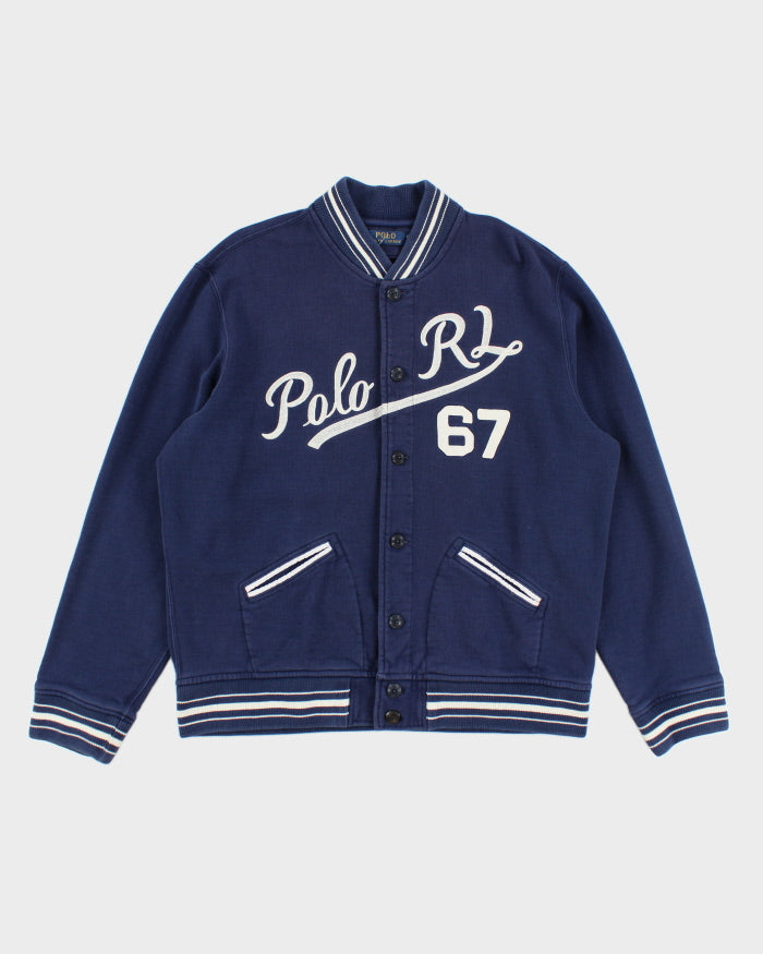 Vintage 90's Polo Ralph Lauren Embroidered Varsity Style Jacket - XL