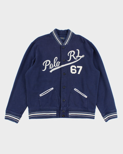Vintage 90's Polo Ralph Lauren Embroidered Varsity Style Jacket - XL