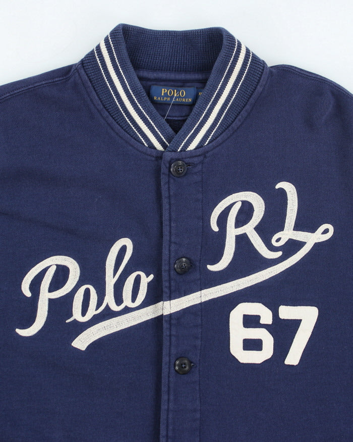 Vintage 90's Polo Ralph Lauren Embroidered Varsity Style Jacket - XL
