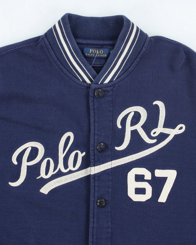 Vintage 90's Polo Ralph Lauren Embroidered Varsity Style Jacket - XL