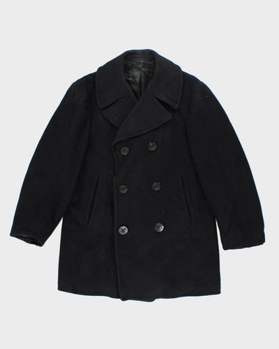 Vintage 90's Wool Double Breasted Sailor Style Jacket - L