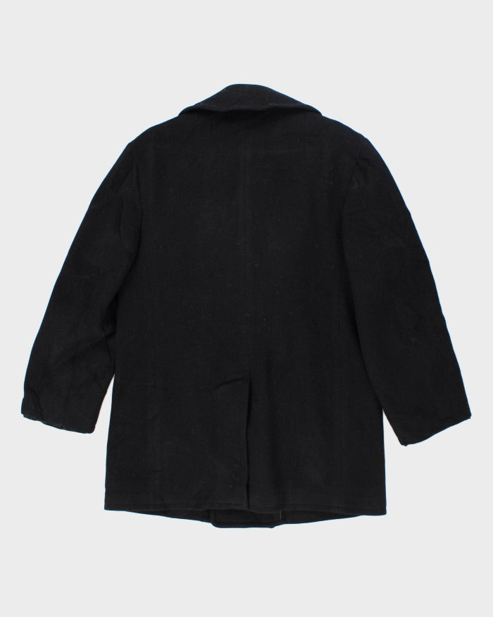 Vintage 90's Wool Double Breasted Sailor Style Jacket - L