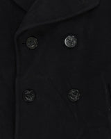 Vintage 90's Wool Double Breasted Sailor Style Jacket - L