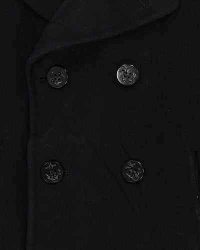 Vintage 90's Wool Double Breasted Sailor Style Jacket - L