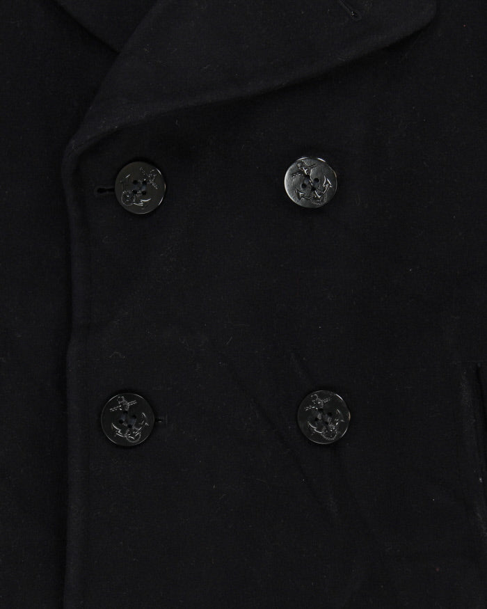 Vintage 90's Wool Double Breasted Sailor Style Jacket - L