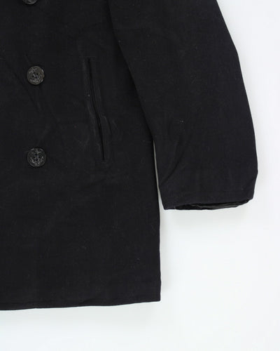 Vintage 90's Wool Double Breasted Sailor Style Jacket - L