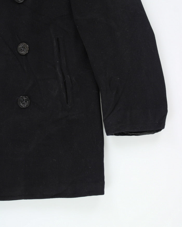 Vintage 90's Wool Double Breasted Sailor Style Jacket - L