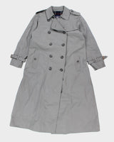 Vintage 90's Burberry Long Overcoat - L