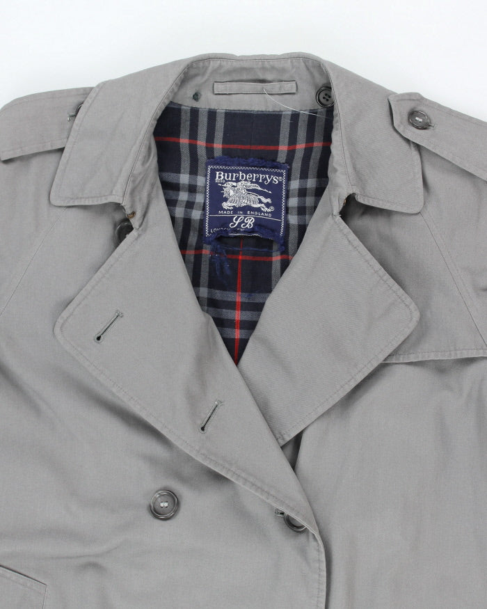 Vintage 90's Burberry Long Overcoat - L