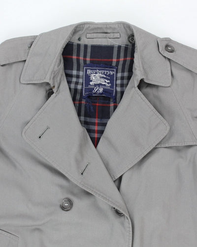 Vintage 90's Burberry Long Overcoat - L