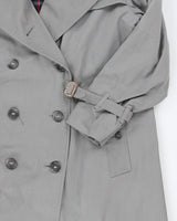 Vintage 90's Burberry Long Overcoat - L