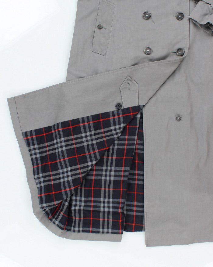 Vintage 90's Burberry Long Overcoat - L