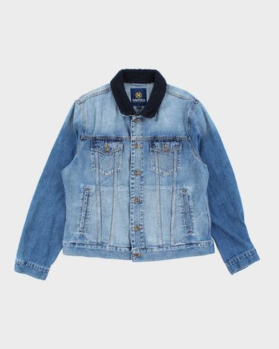 Vintage 2000's Nautica Lined Denim Jacket - L