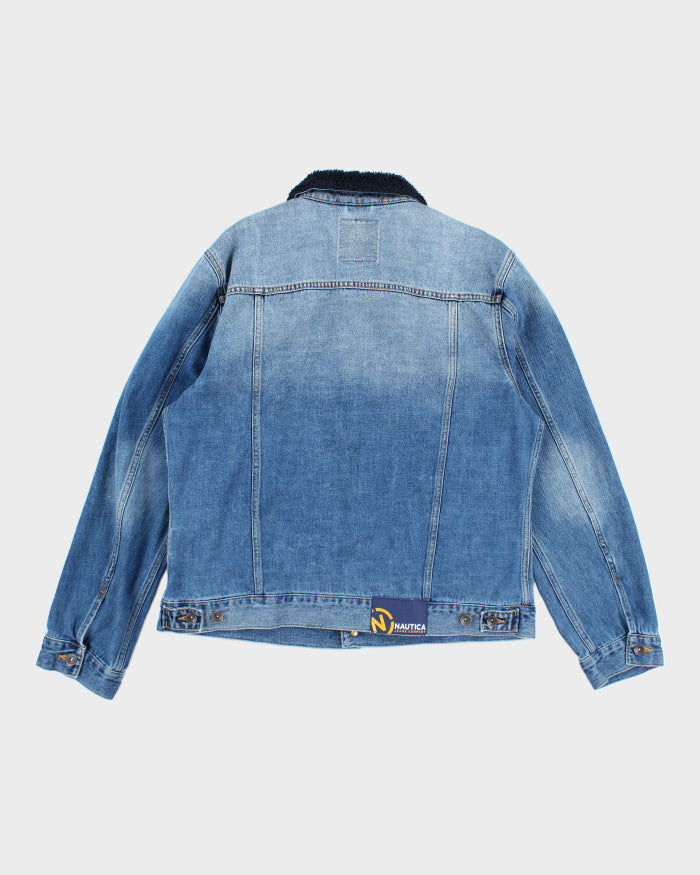 Vintage 2000's Nautica Lined Denim Jacket - L