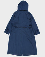 Vintage London Fog Hooded Blue Coat - M