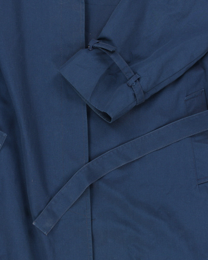Vintage London Fog Hooded Blue Coat - M