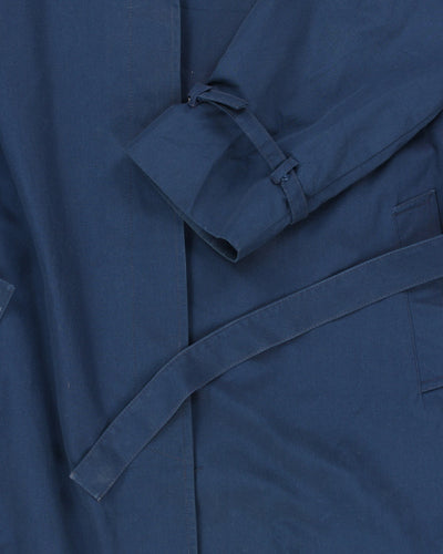 Vintage London Fog Hooded Blue Coat - M