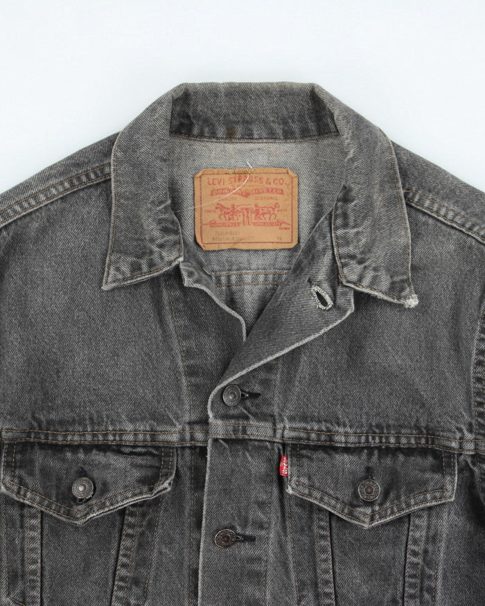 Vintage 90's Levi's Grey Stone Wash Denim Jacket - M