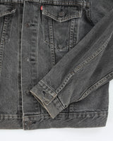 Vintage 90's Levi's Grey Stone Wash Denim Jacket - M