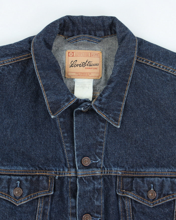 Vintage Levi Strauss Signature Dark Wash Denim Jacket - L
