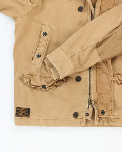 Vintage 2000's Ralph Lauren Motorcycle Hooded Zip Up Jacket - XL