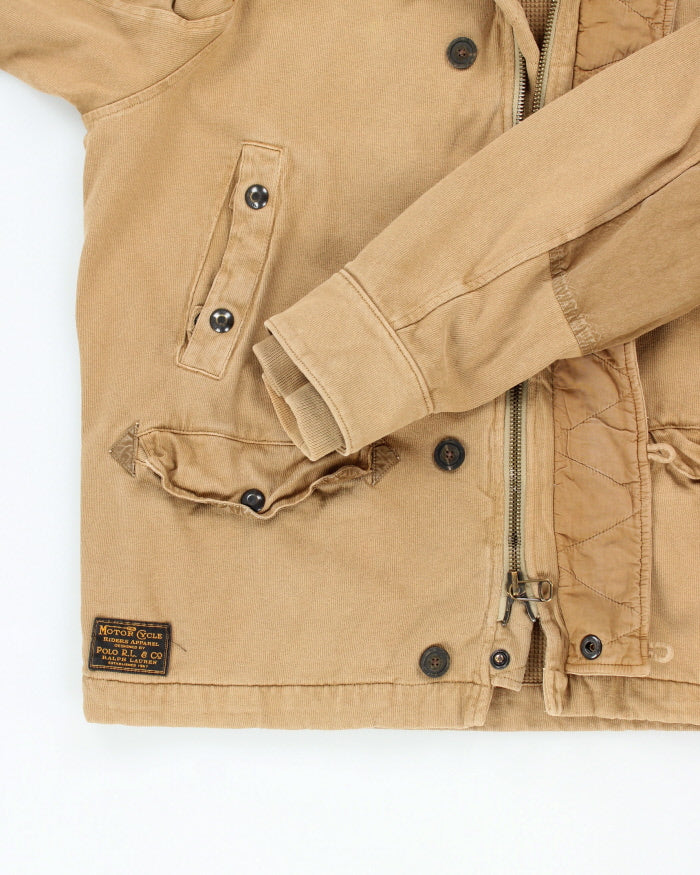 Vintage 2000's Ralph Lauren Motorcycle Hooded Zip Up Jacket - XL