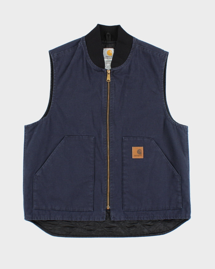 Carhartt Blue Zip-up Vest - L