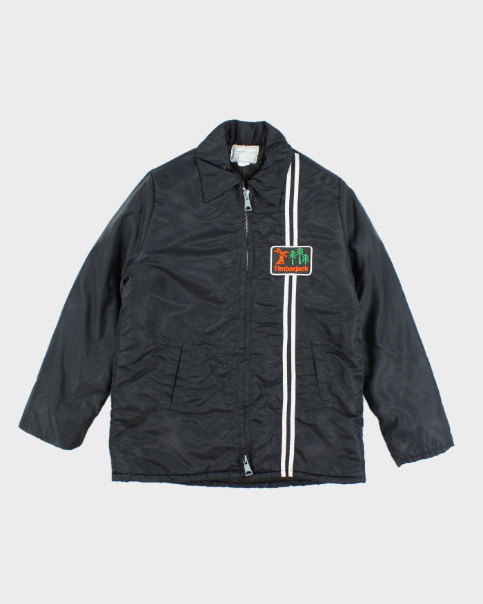 Vintage 80's Timberjack Embroidered Lined Harrington Jacket - L