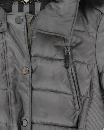 Vintage 2000's Women's Burberry Insulated Hooded Puffer Parka Jacket - S