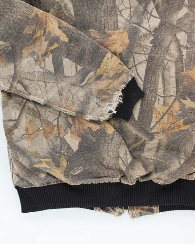 Vintage 90's Carhartt Real Tree Camo Hooded Heavyweight Active Jacket - XL