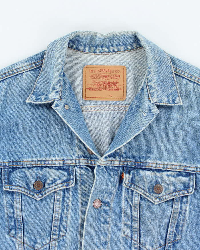 Vintage 80's Levi's Orange Tab Medium Wash Denim Jacket - M