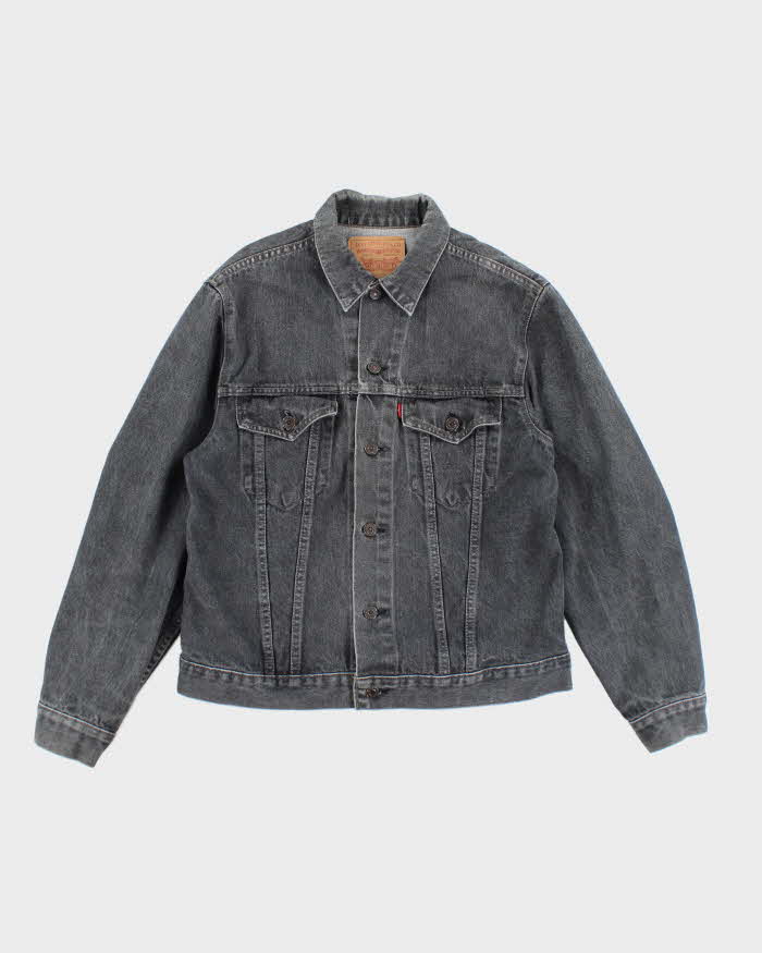 Vintage 90's Levi's Grey Stone Wash Denim Jacket - M