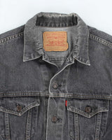 Vintage 90's Levi's Grey Stone Wash Denim Jacket - M