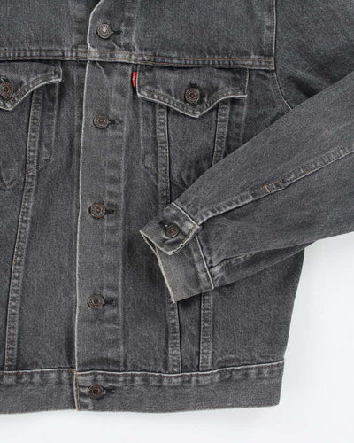 Vintage 90's Levi's Grey Stone Wash Denim Jacket - M