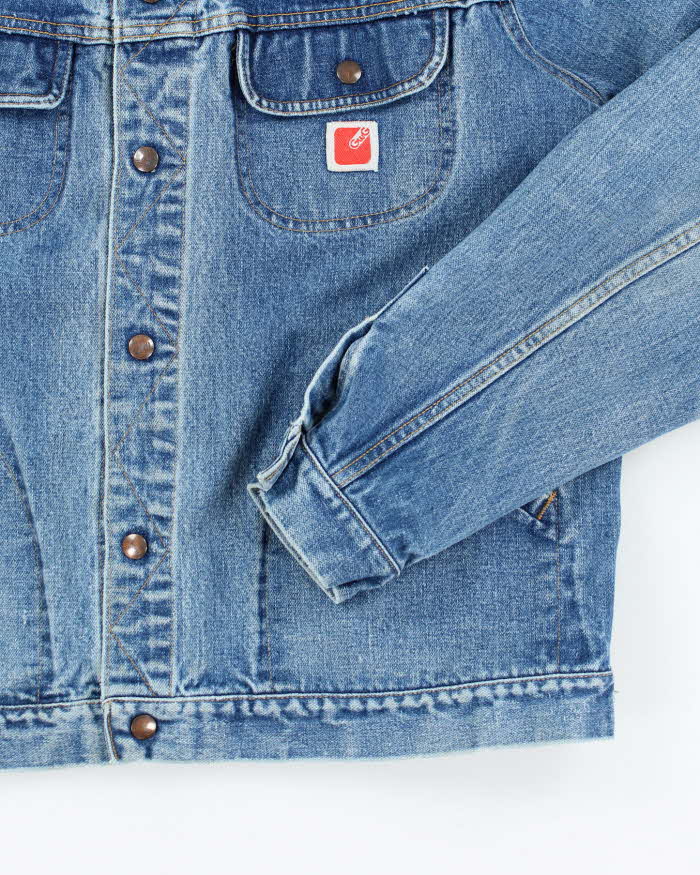 Vintage 80's GWG Heavyweight Snap Button Denim Chore Jacket - L