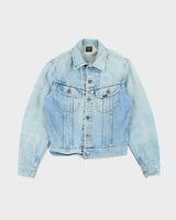 Vintage 80's Lee Ultra Light Wash Denim Jacket - S