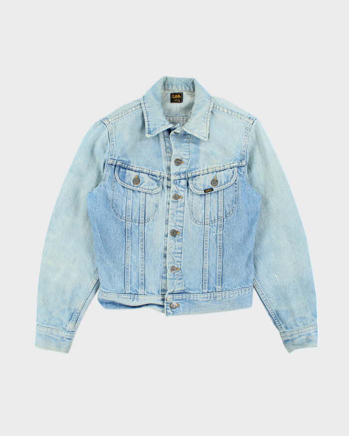 Vintage 80's Lee Ultra Light Wash Denim Jacket - S