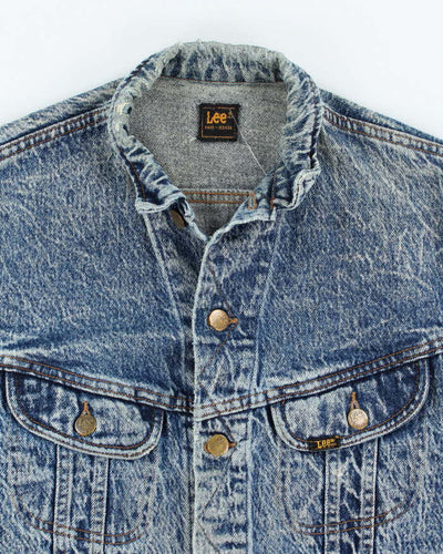 Vintage 80's Lee Acid Wash Denim Jacket - M