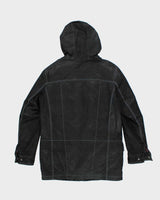 Vintage 90's Danier Heavyweight Suede Hooded Jacket - XS