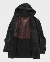 Vintage 90's Danier Heavyweight Suede Hooded Jacket - XS