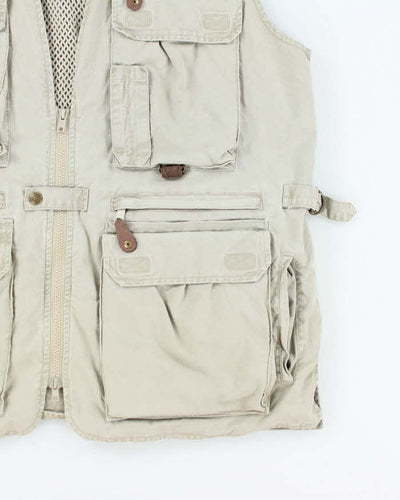 Vintage Eddie Bauer Multi Pocket Fishermen Gilet - M