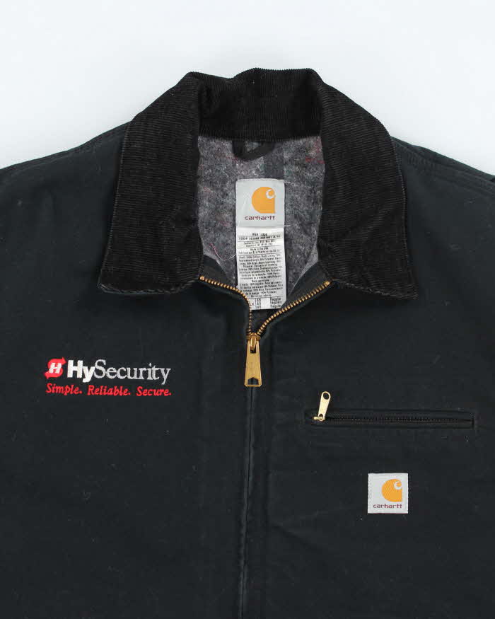 Vintage 00s Carhartt Dark Navy Fleece Lined Workwear Detroit