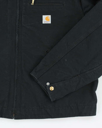 Vintage 00s Carhartt Dark Navy Fleece Lined Workwear Detroit Jacket - XXL