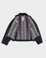 Vintage 00s Carhartt Dark Navy Fleece Lined Workwear Detroit Jacket - XXL
