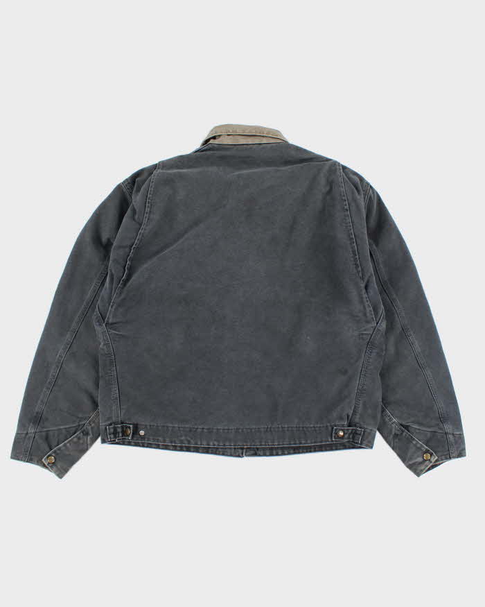 Vintage 00s Carhartt Navy Fleece Lined Workwear Jacket - XL