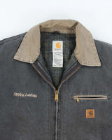 Vintage 00s Carhartt Navy Fleece Lined Workwear Jacket - XL